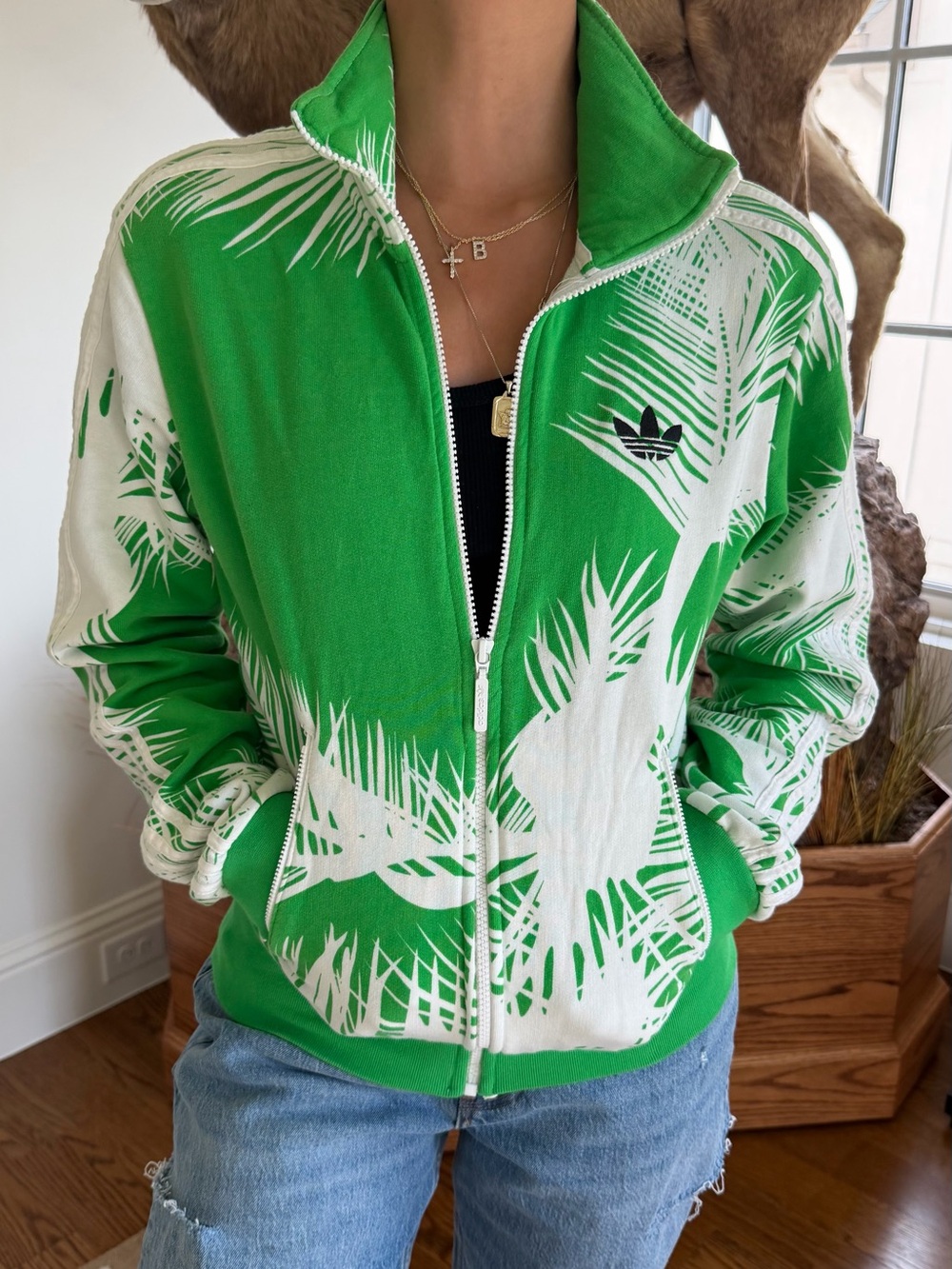 Adidas x Pharrell x BBC Palm Tree Track Top, S, nwot